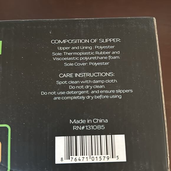 Silver One | Men's Memory Foam Slippers Size L (10/11) NIB - Picture 4 of 9